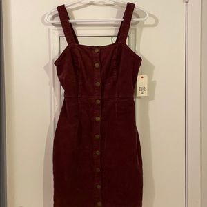 NWT corduroy burgundy dress